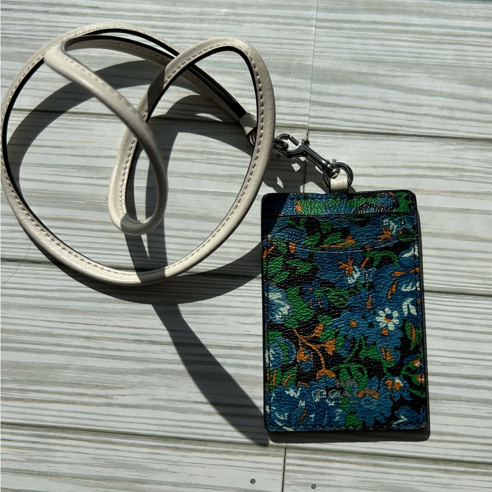 Floral Card Holder with Strap
